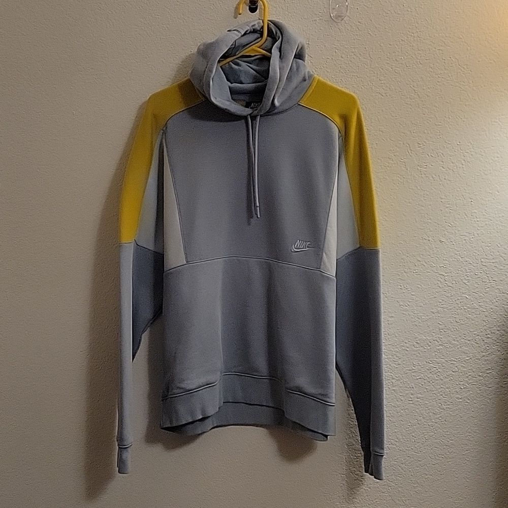 Nike Hooded Sweatshirt - Gray - Large